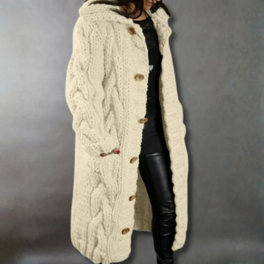 Karina | Elegant Cosy Coat With Tummy Coverage