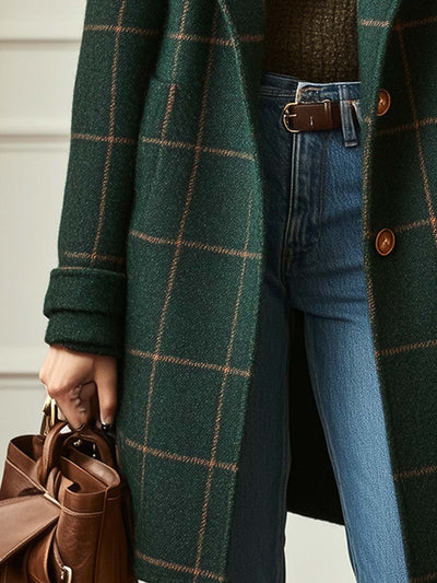 Elena | Classic Checked Coat